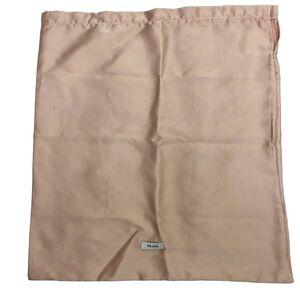 PRADA Satin Pouch Bag Dust Cover Accessories Blush Pink